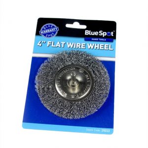 BlueSpot 100mm (4″) Flat Wire Wheel Brush