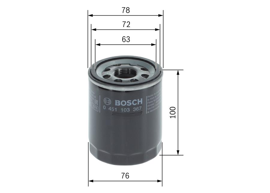 Bosch Oil Filter – Spin On