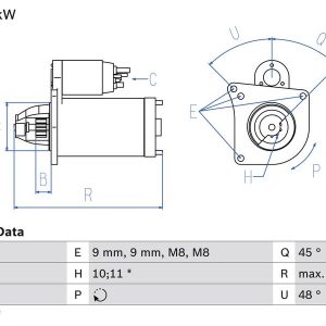 Bosch Starter Motor – 12V