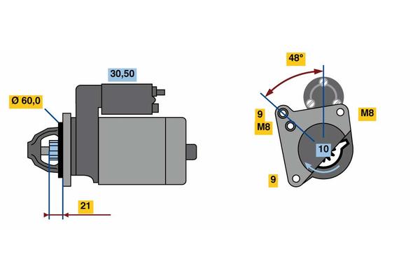 Bosch Starter Motor – 12V