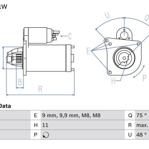 Bosch Starter Motor – 12V