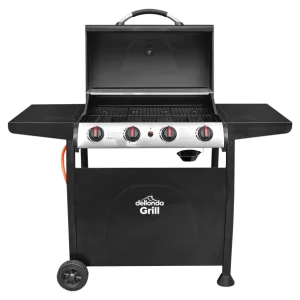 Dellonda 4 Burner Gas BBQ Grill with Piezo Ignition & Thermometer