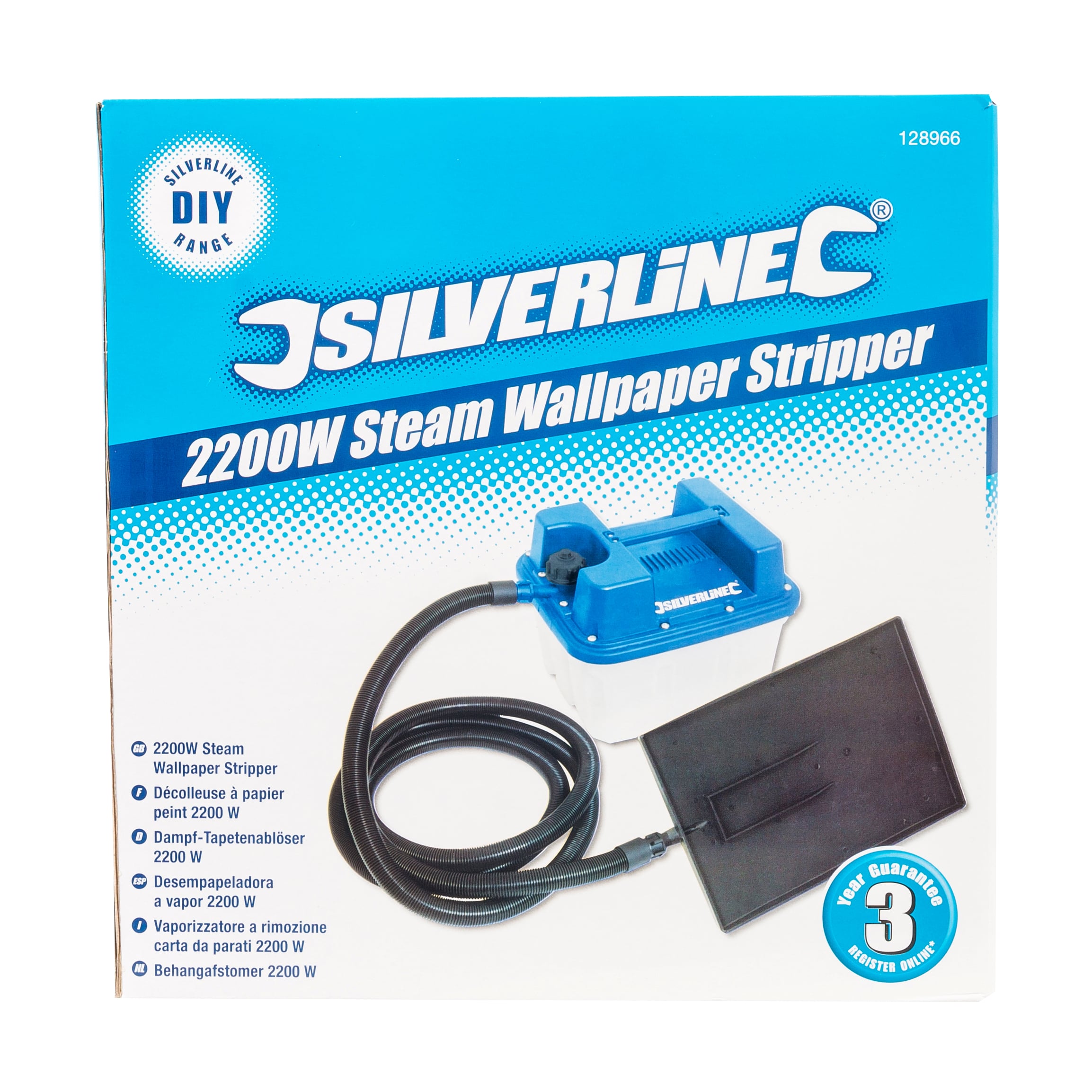 Silverline DIY 2200W Steam Wallpaper Stripper