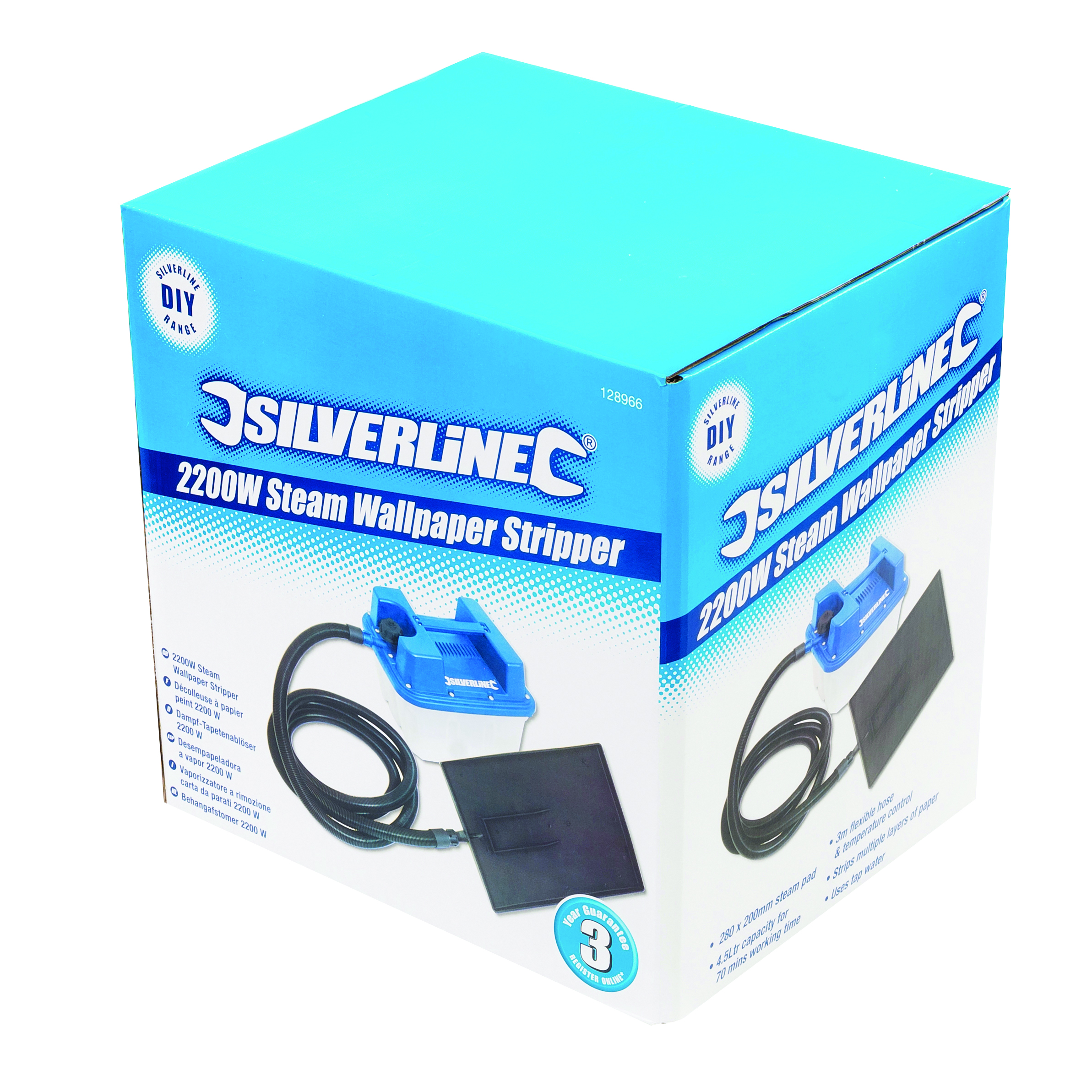 Silverline DIY 2200W Steam Wallpaper Stripper