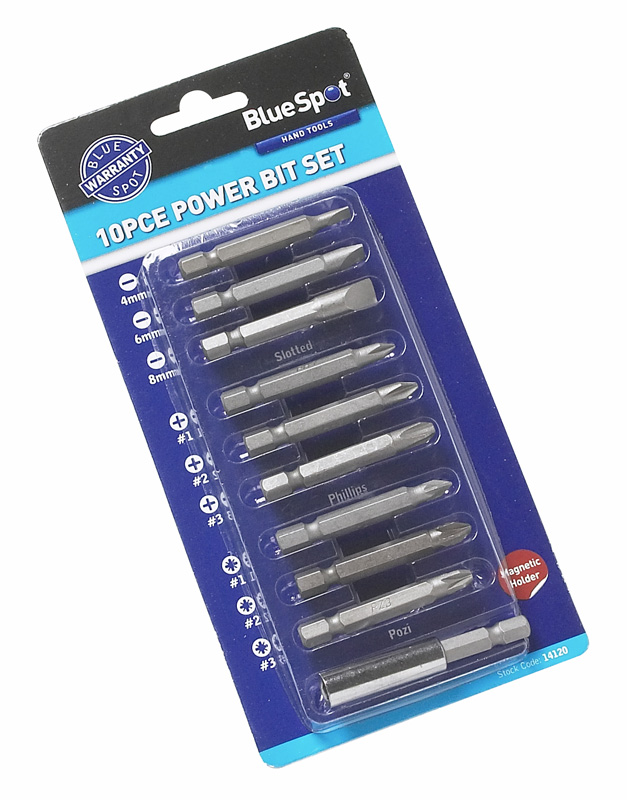 BlueSpot 10 PCE Power Bit Set