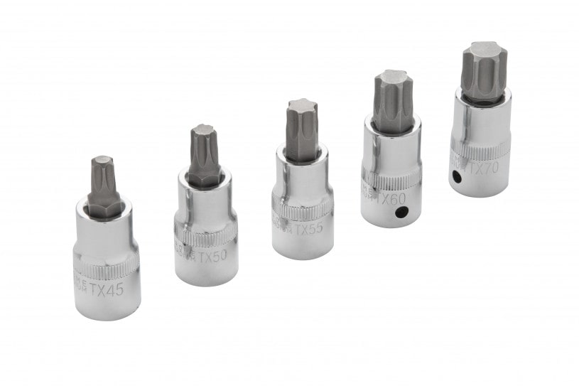BlueSpot 5 PCE 1/2″ Torx Bit Set (T45-T70) (EVA FOAM)