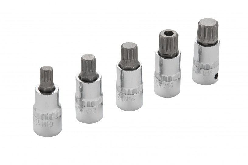 BlueSpot 5 PCE 1/2″ Spline Bit Set (M10-M18) (EVA FOAM)