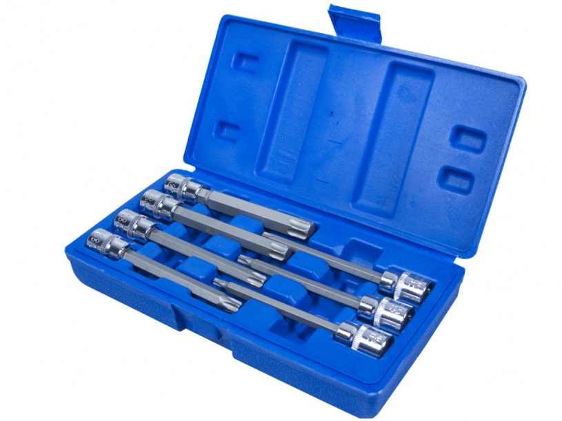 BlueSpot 7 PCE 3/8″ Extra Long Torx Socket Bit Set (T25-T60)