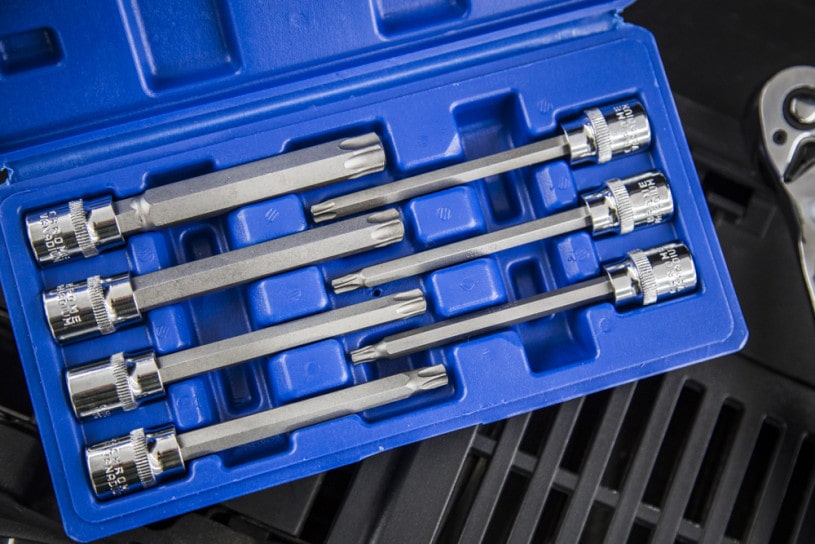 BlueSpot 7 PCE 3/8″ Extra Long Torx Socket Bit Set (T25-T60)