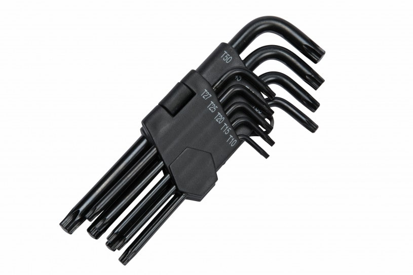 BlueSpot 9 PCE Long Arm Torx Key Set (T10-T50)
