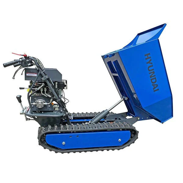 Hyundai 196cc 500kg Petrol Tracked Mini Dumper Power Barrow Transporter