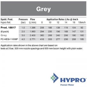 Hypro Grey – Fastcap© ESI Six-stream nozzle (FC-HESI-11006P)