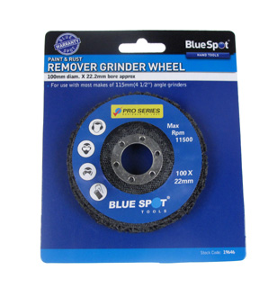 BlueSpot 100mm (4″) Rust Remover Grinding Wheel