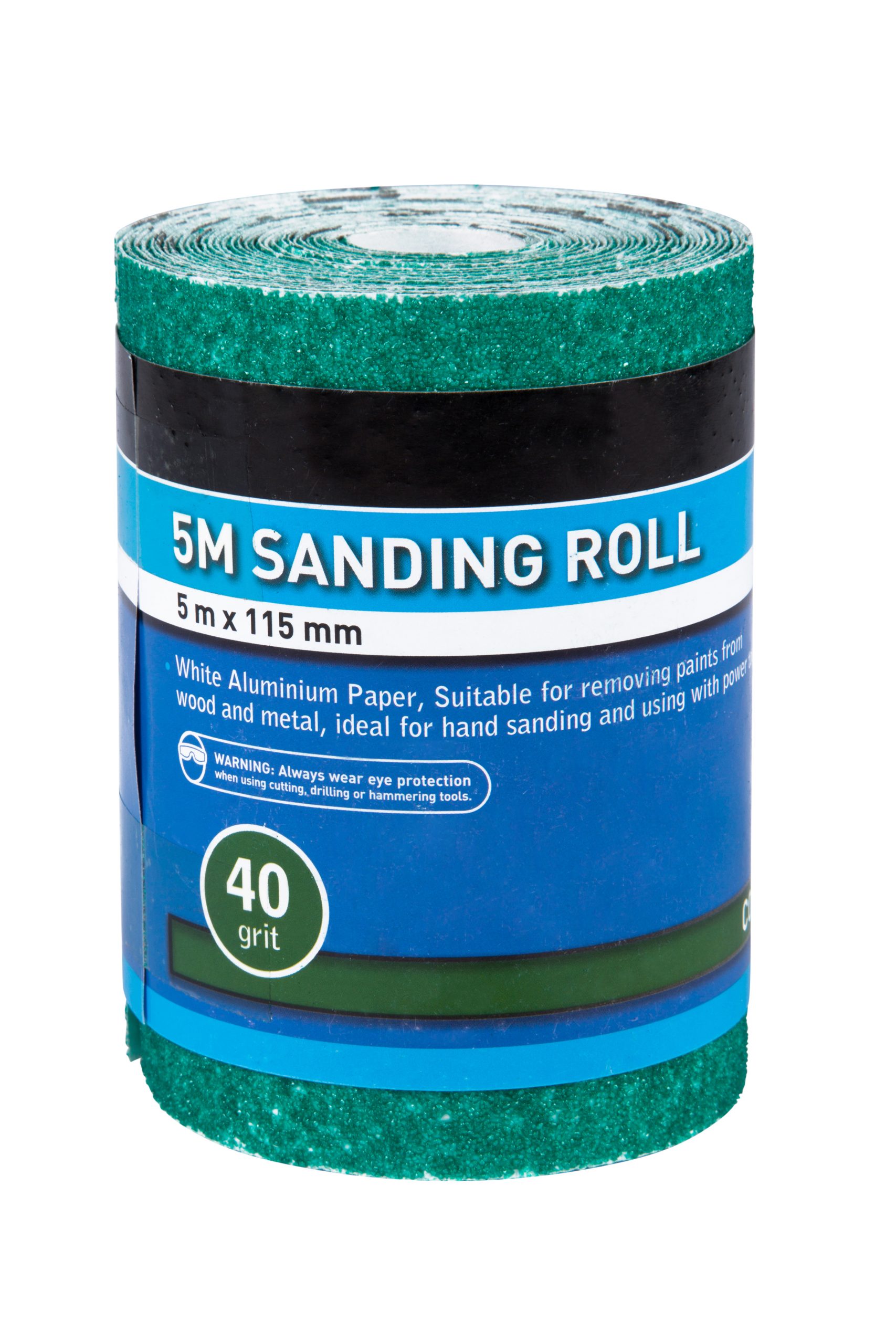 BlueSpot 5mtr 115mm Sanding Roll 40 Grit