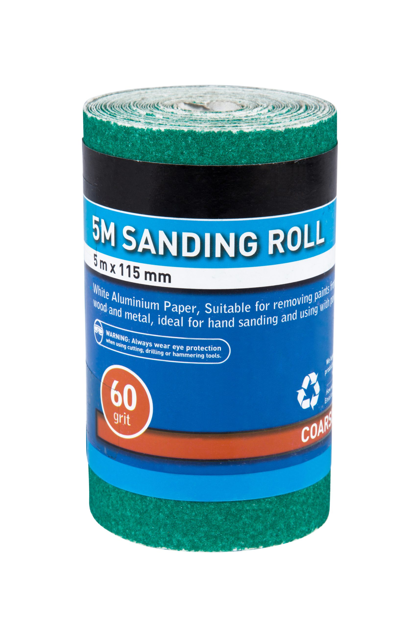 BlueSpot 5mtr 115mm Sanding Roll 60 Grit