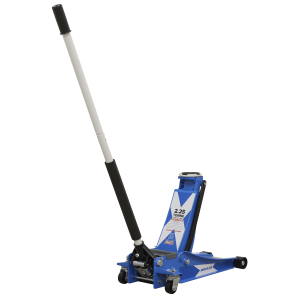 Sealey Trolley Jack 2.25 Tonne Low Entry Rocket Lift with St. Andrew’s Cross Flag