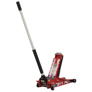 Sealey Trolley Jack 2.25 Tonne Low Entry Rocket Lift with Union Jack Flag