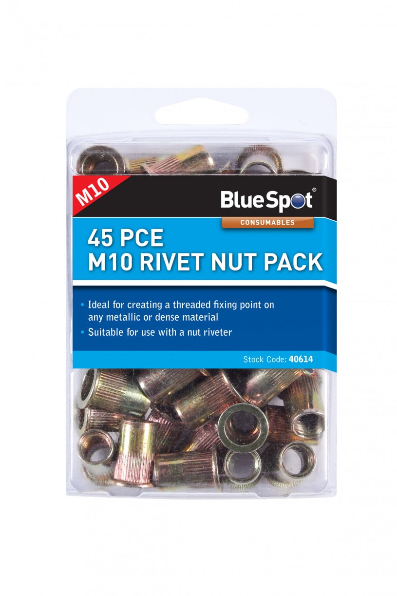 BlueSpot 45 PCE M10 Rivet Nut Pack