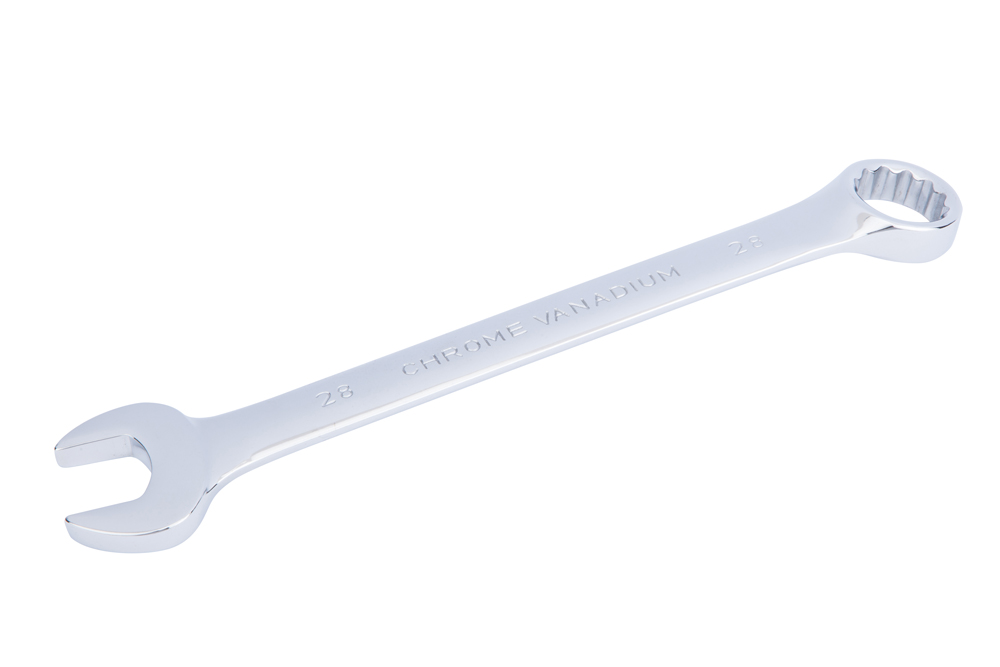 BlueSpot 28mm Fully Polished Chrome Vanadium Spanner