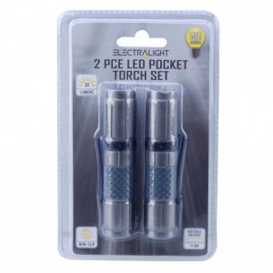 Electralight 2 PCE LED Pocket Torch Set