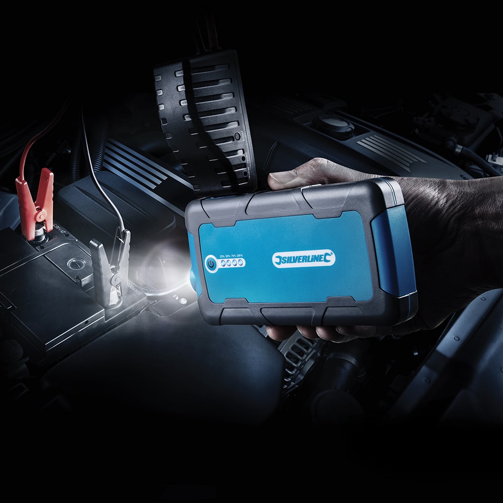 Silverline 12V Lithium Jump Starter & Powerbank