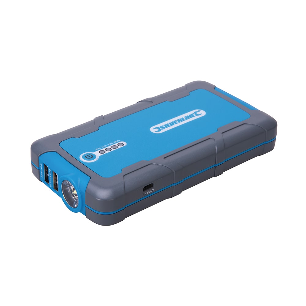 Silverline 12V Lithium Jump Starter & Powerbank