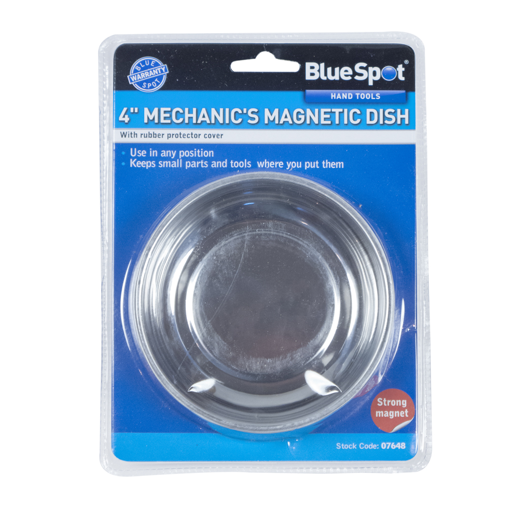 BlueSpot 100mm (4”) Stainless Steel Magnetic Dish