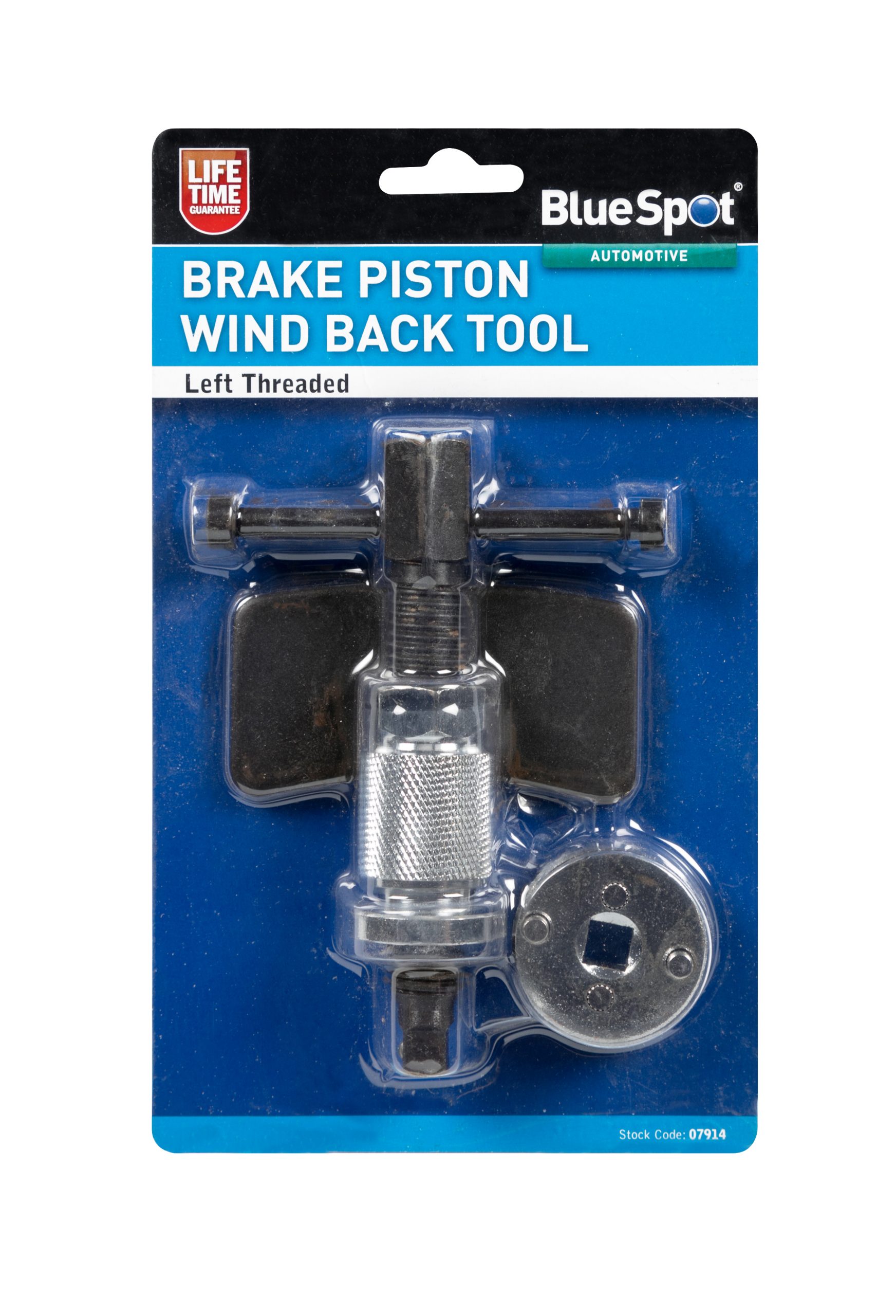 BlueSpot Left Threaded Brake Piston Wind Back Tool