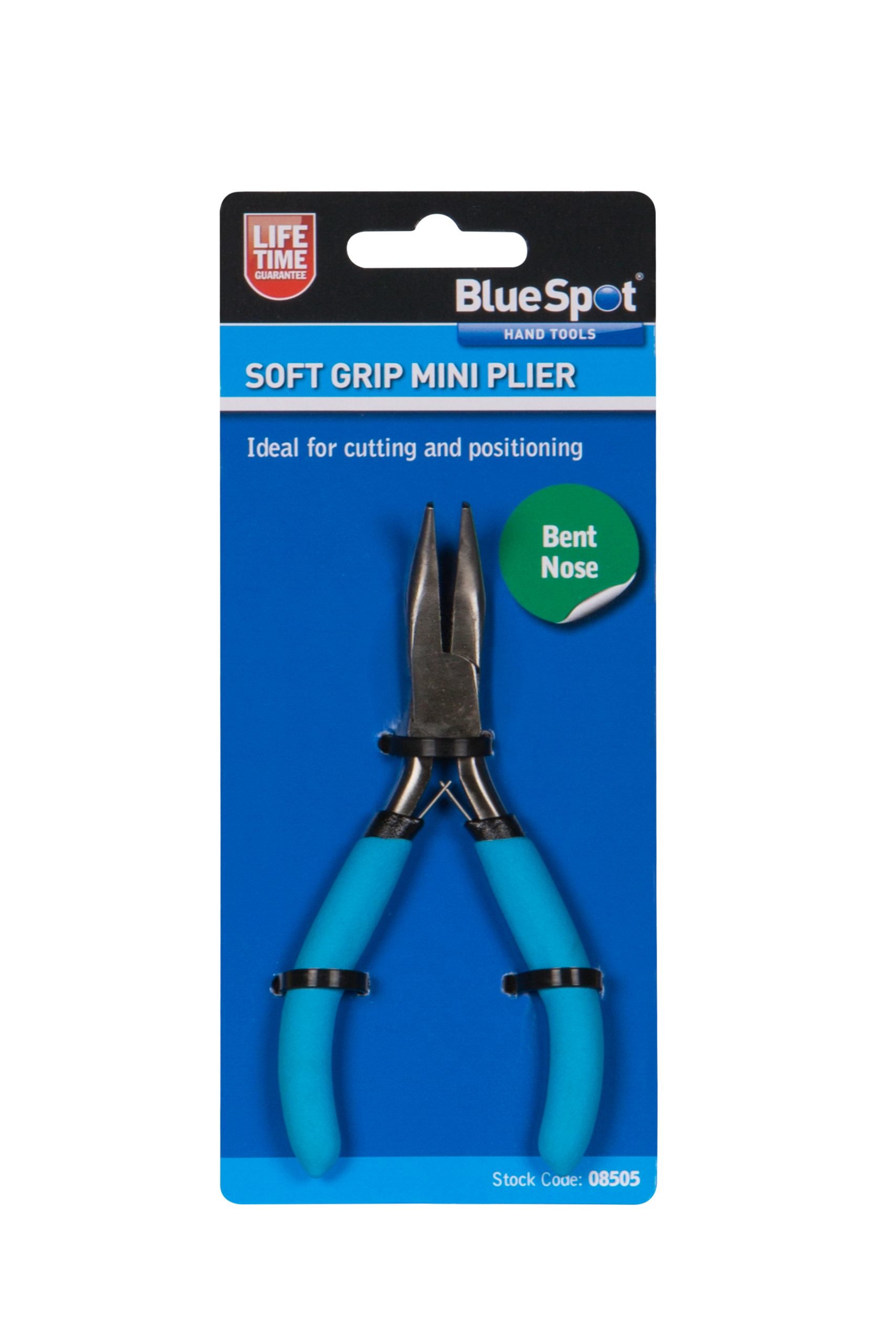 BlueSpot Soft Grip Mini Bent Nose Plier