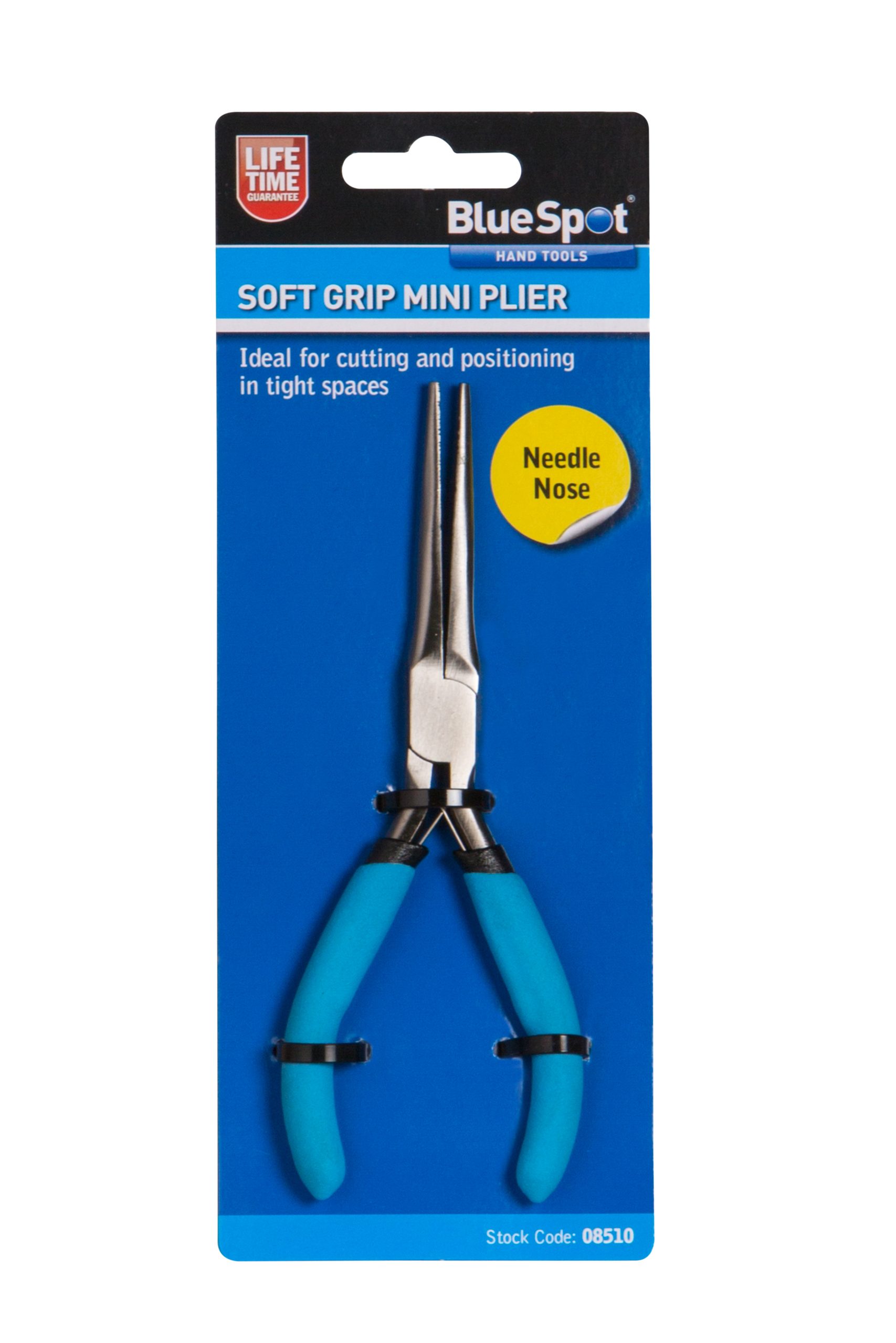 BlueSpot Soft Grip Mini Needle Nose Plier
