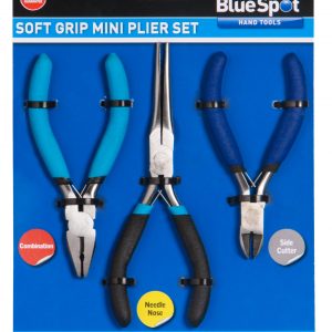 BlueSpot 3 PCE Soft Grip Mini Plier Set