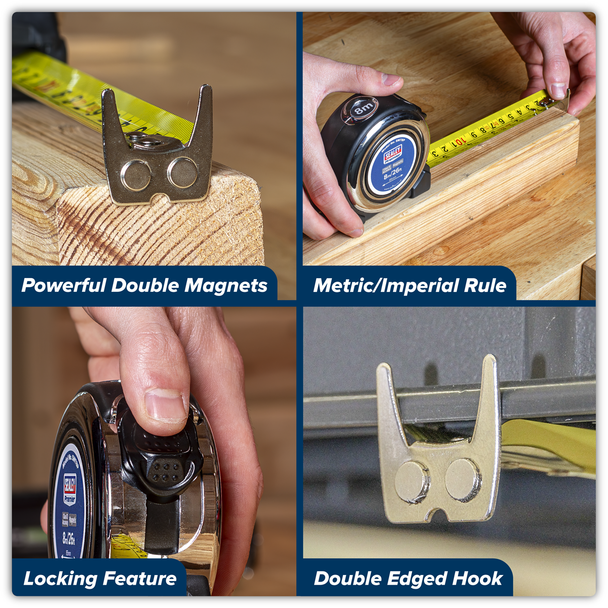 Premier Professional Tape Measure 8m(26ft)