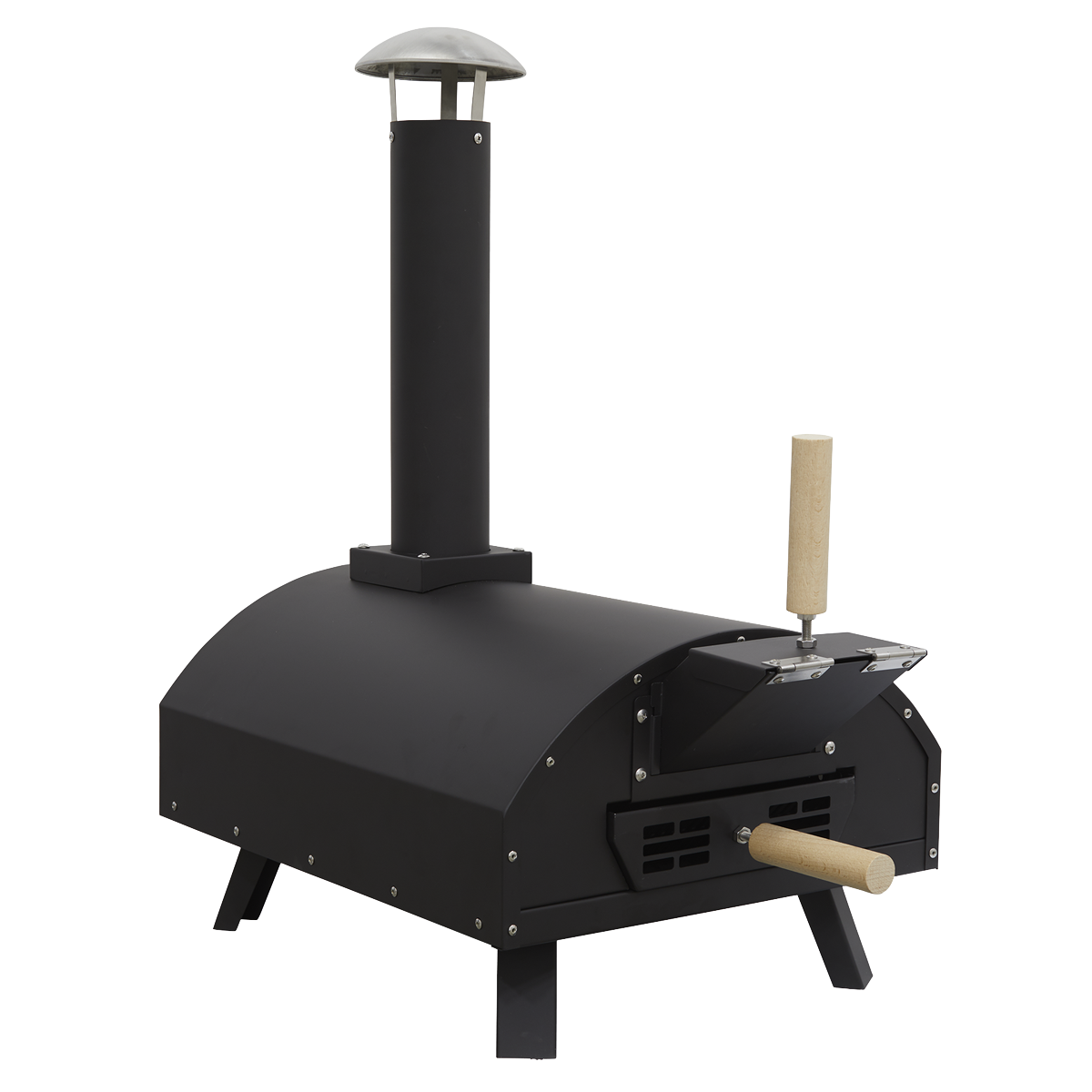 Dellonda Wood-Fired Pizza Oven 14″ – Black
