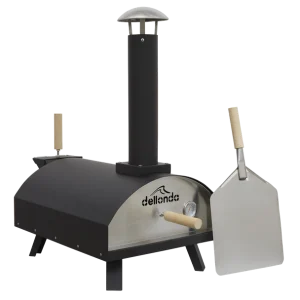 Dellonda Wood-Fired Pizza Oven 14″ – Black