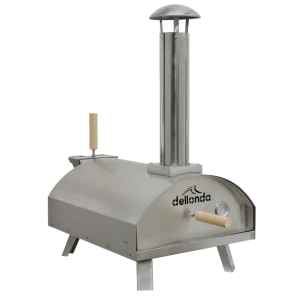 Dellonda Wood-Fired Pizza Oven 14″ – Stainless Steel