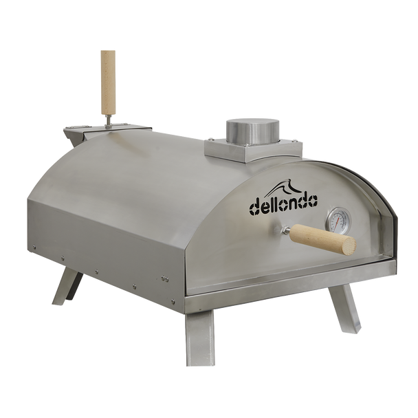 Dellonda Wood-Fired Pizza Oven 14″ – Stainless Steel