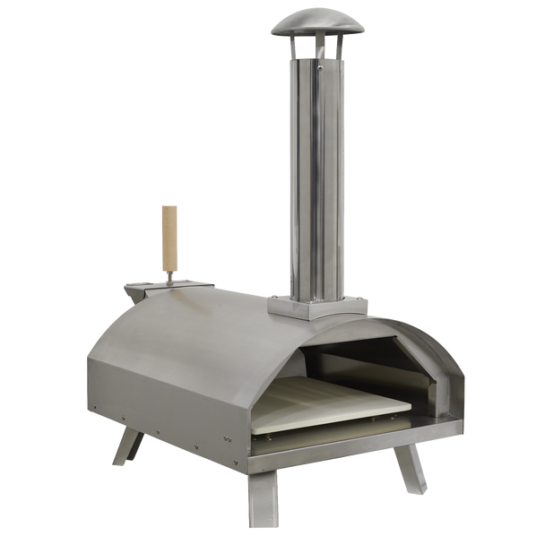 Dellonda Wood-Fired Pizza Oven 14″ – Stainless Steel