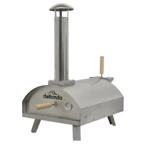 Dellonda Wood-Fired Pizza Oven 14″ – Stainless Steel