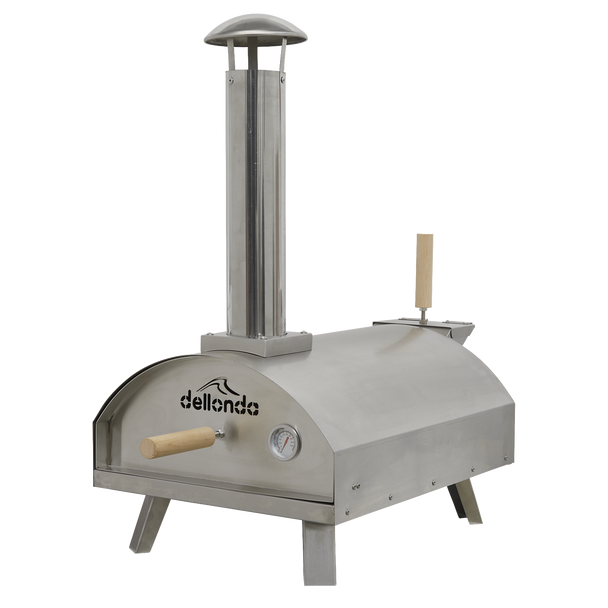 Dellonda Wood-Fired Pizza Oven 14″ – Stainless Steel