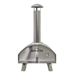Dellonda Wood-Fired Pizza Oven 14″ – Stainless Steel