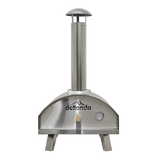 Dellonda Wood-Fired Pizza Oven 14″ – Stainless Steel