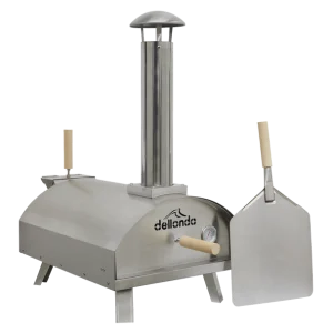 Dellonda Wood-Fired Pizza Oven 14″ – Stainless Steel