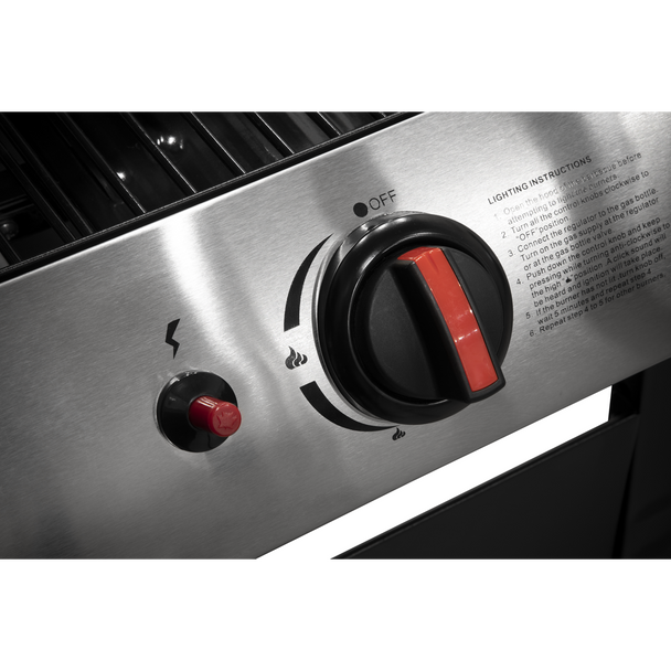 Dellonda 2 Burner Gas BBQ Grill with Piezo Ignition & Thermometer