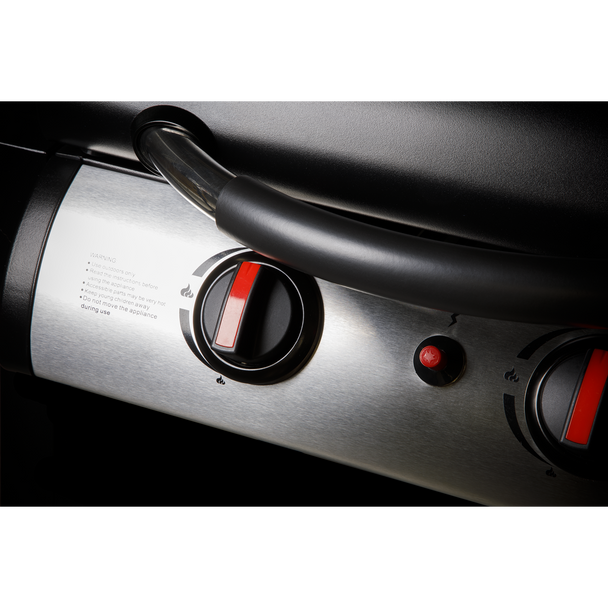 Dellonda 2 Burner Gas BBQ Grill with Piezo Ignition & Thermometer