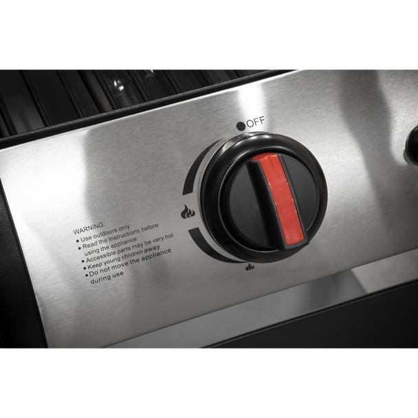 Dellonda 2 Burner Gas BBQ Grill with Piezo Ignition & Thermometer