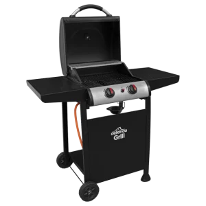 Dellonda 2 Burner Gas BBQ Grill with Piezo Ignition & Thermometer