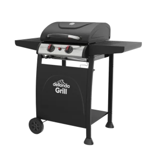 Dellonda 2 Burner Gas BBQ Grill with Piezo Ignition & Thermometer