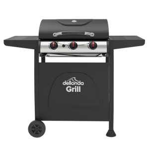 Dellonda 3 Burner Gas BBQ Grill with Piezo Ignition & Thermometer