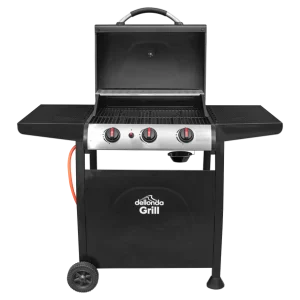 Dellonda 3 Burner Gas BBQ Grill with Piezo Ignition & Thermometer
