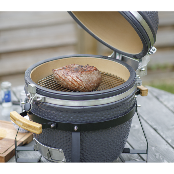 Dellonda Deluxe 16″(40cm) Ceramic Kamado Style BBQ